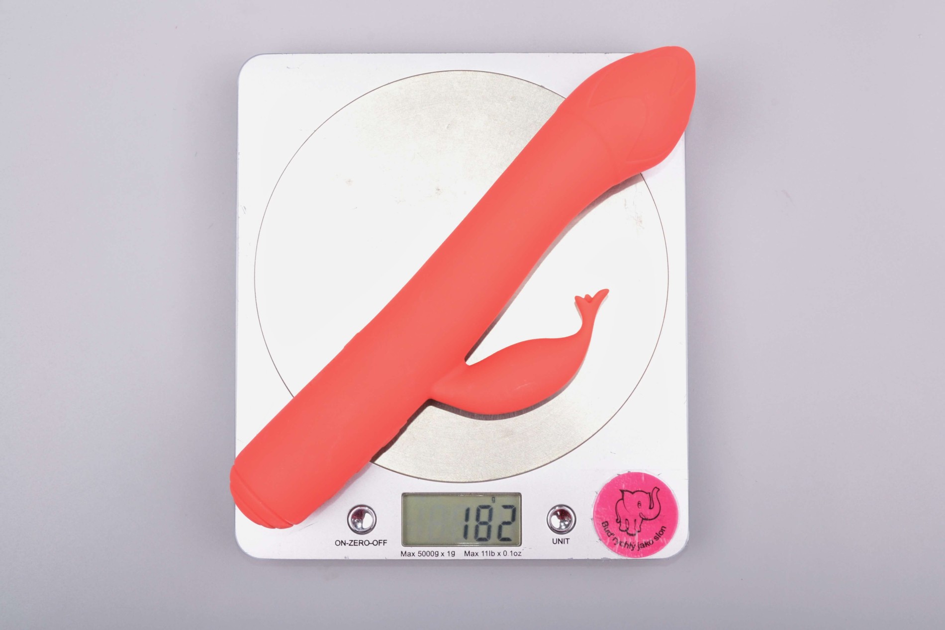 Vibrátor s výbežkom na klitoris Tulip, váha