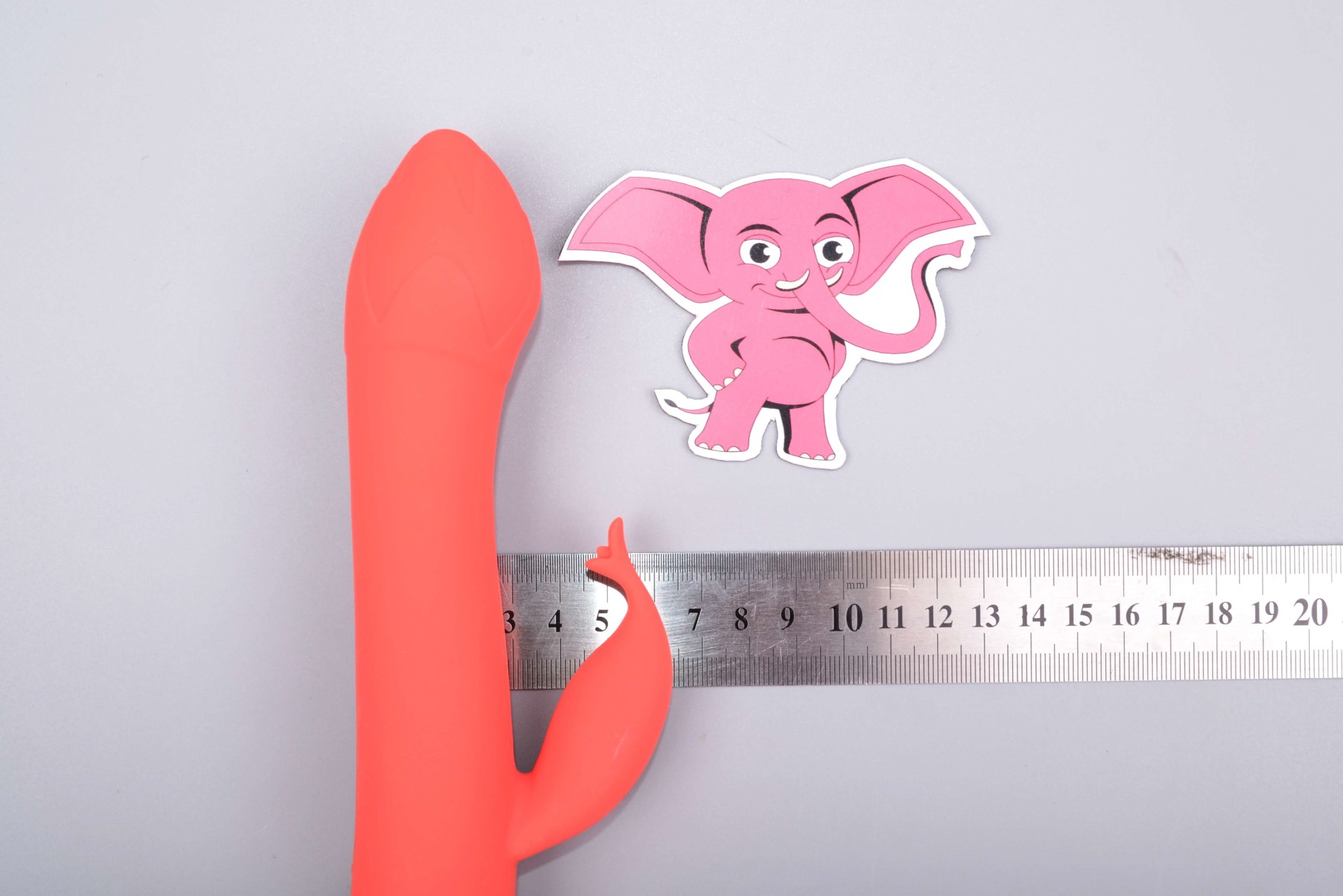 Vibrátor s výbežkom na klitoris Tulip, rozmery