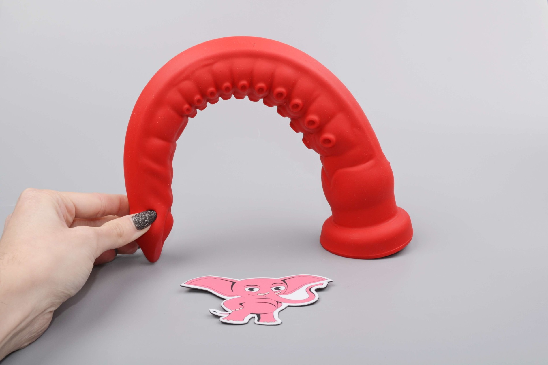 Monster dildo s prísavkou Octopoda (32 cm), ohýbanie