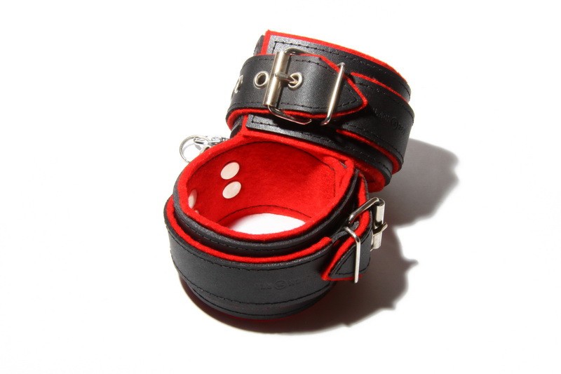 Kožené putá na ruky BlackRed