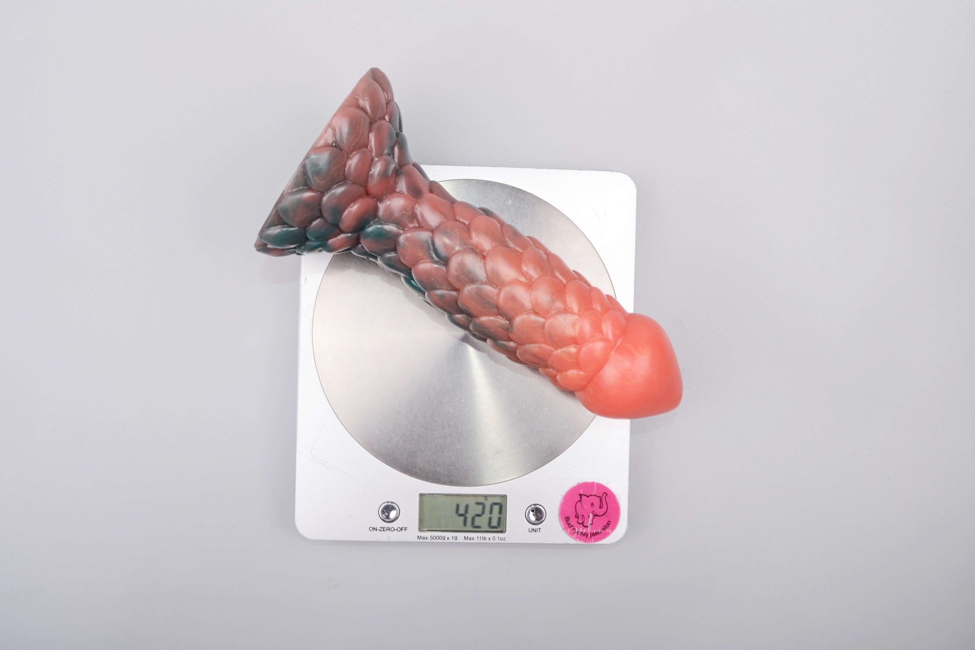 Monster dildo Titan (19 cm), váha