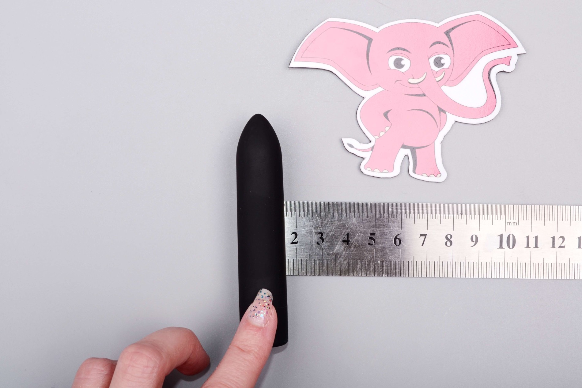 Vibračná patróna Bullet Pro, rozmery