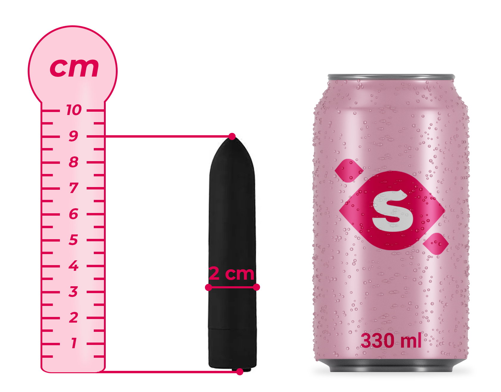 Vibračná patróna Bullet Pro (9 cm)