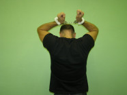 Kvalitné putá na ruky s plyšom - biela