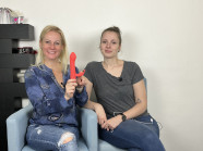 Vibrátor s výbežkom na klitoris Tulip (22 cm) + darček Toybag