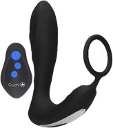 Análny kolík pre elektrosex Load of Pleasure s erekčným krúžkom a diaľkovým ovládaním (14,5 cm) + darček EEG gel 500 ml
