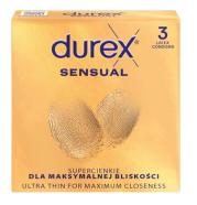 Durex Sensual – tenké kondómy (3 ks)