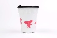 Merch – hravý sloní téglik Růžový Slon (0,3 l)
