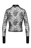 NOIR F377 Noirelle Lace Button-up Shirt