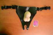 Pripínací gélový penis 18 cm