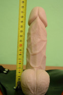Pripínací gélový penis 18 cm