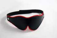 Kožená maska na oči BlackRed