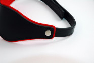 Kožená maska na oči BlackRed