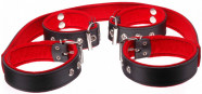 Kožená putá na ruky a nohy BlackRed