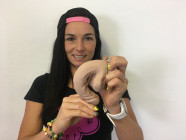 Dildo s prísavkou a semenníkmi Silicone (18 cm) a Dominika