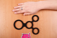 Erekčný krúžok Bondage - s rukou