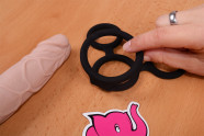 Erekčný krúžok Bondage - na menšom dildu, priemer 3,6 cm