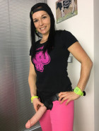 Dominika skúša pripínací King Cock XL