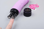 Silikónový vibrátor Čučoriedka Original (20 cm), batérie