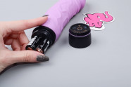 Silikónový vibrátor Čučoriedka Original (20 cm), batérie