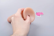 Realistické dildo Double Pleasure (18 cm), prísavka