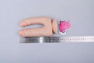 Realistické dildo Double Pleasure (18 cm), rozmery