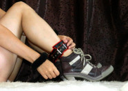 Kožené putá na ruky BlackRed