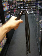 Kožený korbáč Fringes (40 cm)