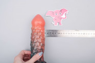 Monster dildo Titan (19 cm), rozmery