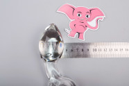 Sklenený análny kolík Glass Ring, rozmery