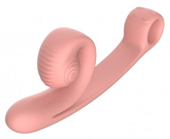 Silikónový vibrátor Snail Vibe Curve s výbežkom na klitoris (24 cm)