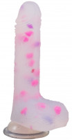 Dildo s trblietkami Bliss (18 cm)
