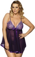 Plus size fialová košieľka Mysterious Love