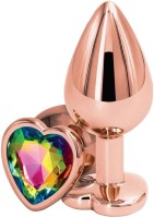 Análny kolík s diamantom Rose Gold Heart