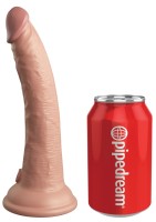 7" Vibrating + Dual Density Silicone Cock with Remote