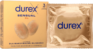 Durex Sensual – XL kondómy (3 ks)