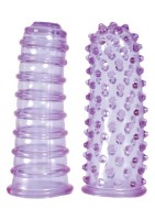 Soft + Bumpy Lust Fingers stimulačné návleky na prst PURPLE