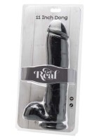 Get Real 11 Inch veľké dildo s prísavkou BLACK