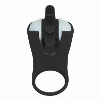 Action Rower Vibrating Ring with Rotating Tongue Black