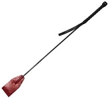 ROUGE Leather Riding Crop (Burgundy with Black Accessories Ananconda)