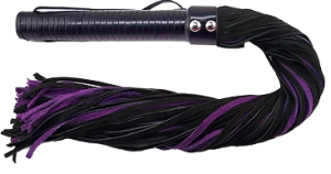 ROUGE Long Suede Flogger Leather Handle