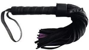 ROUGE Leather Handle Short Suede Flogger
