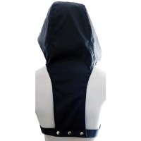 ROUGE Faux Leather Harness Hoodie with Leather Strap