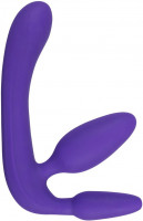 Partnerské dildo Strapless Triple Game.