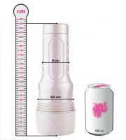 Fleshlight Stoya Destroya vagína, porovnaní s plechovkou