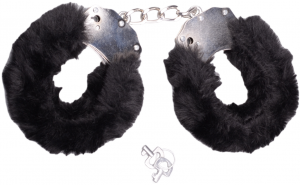 Plyšové putá na ruky Desiro Teddies – čierna