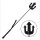 ROUGE Leather Tasselled Riding Crop Black